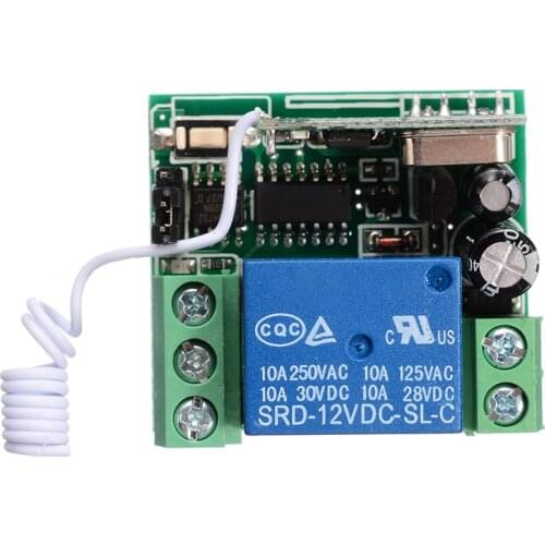 433Mhz Universal Wireless Remote Control Switch Relay Receiver Module+2 RF Transmitter Electronic Lock Remote Control for Garage