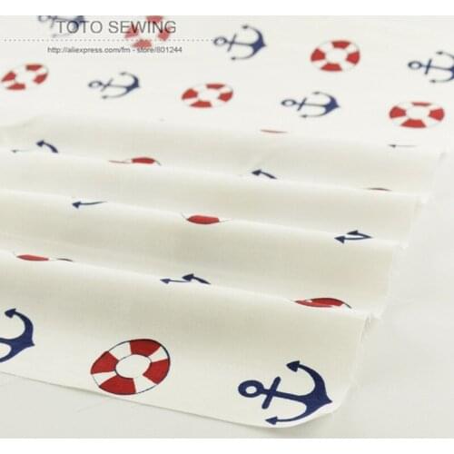 New ocean theme patterns 50cmx160cm/piece cheap cotton fabric tilda tecido for bedding clothing quilting patchwork free shipping