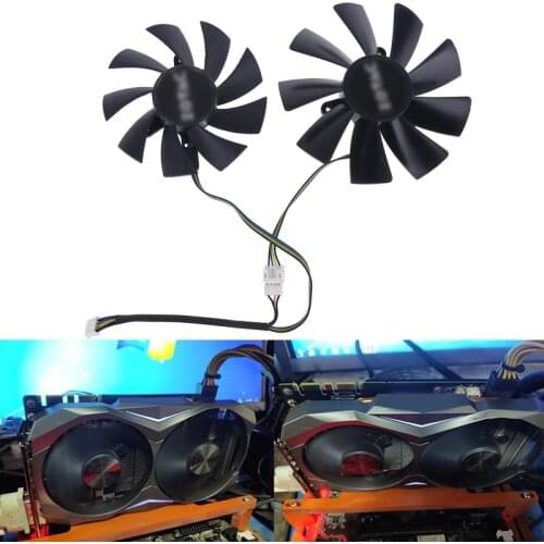 1 Pair 87mm GA92S2H 100mm GAA8S2H GAA8S2U 4Pin Cooler Fan for ZOTAC GTX 1060 1070 1080 Ti MINI HA Dual Graphic Card Cooling Fan
