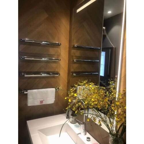 Electric heated towel rack