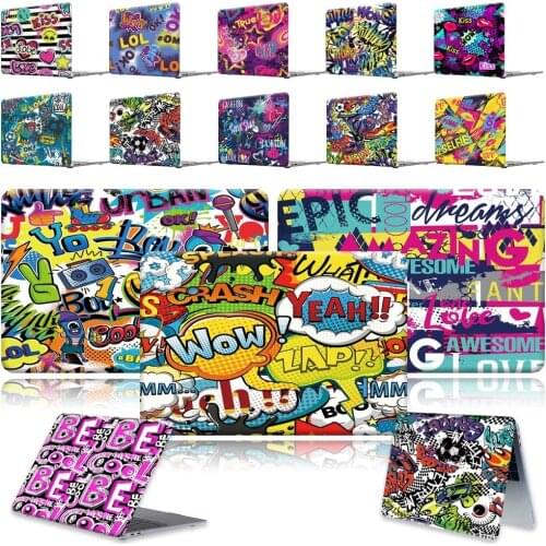 For Apple MacBook 11 12 13 15 16/13.3 A1369 A1466 Pro 16 A2141/MacBook Air A2179 A1932 graffiti art Laptop Shell case cover