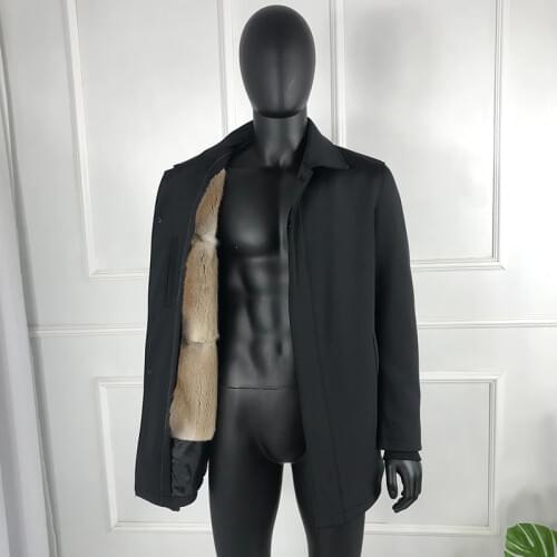 Winter Muskrat Mink Fur Lining Coat Jacket 2020 New Warm Fashion Parka Customize