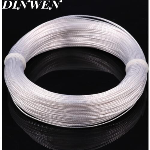 0.12MM2-6.0MM2 High Purity Silver Plated OCC PTFE Wire Copper Cable For Hifi Audio DIY Amplifier Speaker Headphone AWG26-AWG9