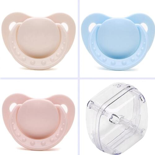 1Pc Big Size Food Grade Silicone Nipples Soft Safety Adult Pacifier Funny Dummy Pacifier Parent-child Teether Toys