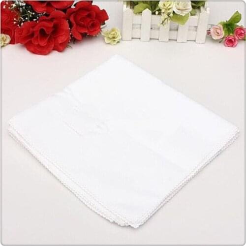 100pcs 19'' x 19'' white fabric napkins Napkins Linen free shipping
