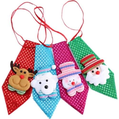 30pcs Pet Christmas Accessories Dog Ties Snowman Deer Pet Ties Pet Supplies Dog Grooming Accessories for Samll Middle Dogs