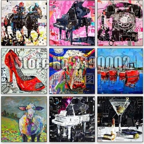 5d Diy Diamond Painting Cross Stitch Diamond Embroidery Mosaic Colorful Paintings Full Rhinestone Gifts Craft Picture Needlework