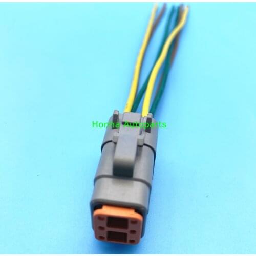 Free Shipping 6Pin Deutsch DTM Connector Waterproof Electrical Inlet Air Temperature Sensor Plug DTM06-6S wire harness