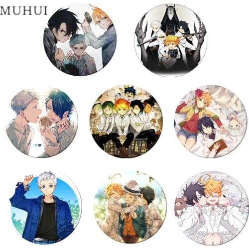 Free Shipping Anime The Promised Neverland Brooch Pin Cosplay Badge For Clothes Backpack Decoration Childrens gift B008