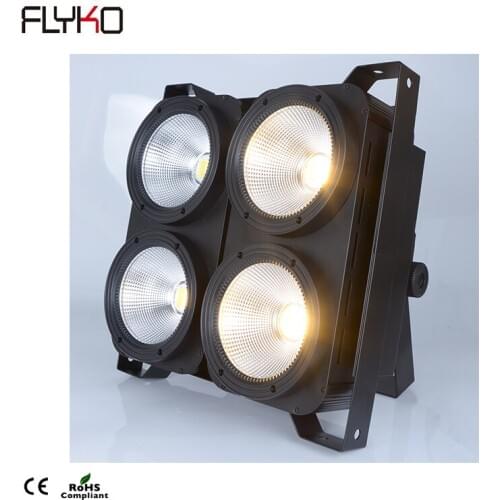 DMX Stage Light 4 eyes 4*100W 2 in 1 warm white + cool white DMX LED COB