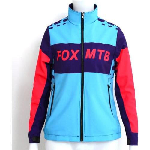 Foxmtb cycling jacket women sportwear bicycle motocross jersey maillot ciclismo mujer windproof thermal bike clothing mtb coat