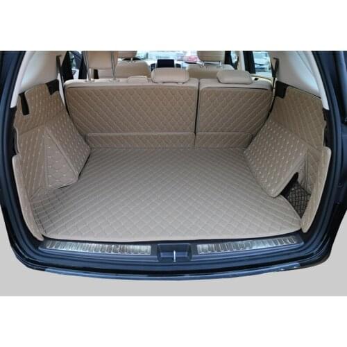 Good! Full set trunk mats for Mercedes Benz GLE 300 320 350 2017-2015 durable carpets cargo liner for GLE350 2016,Free shipping