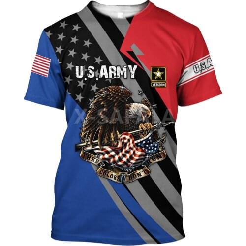 Summer Fashion Men T shirt US Navy US Veteran Flag Eagle Soldier 3D Printed T shirts Unisex Harajuku shirt Casual Tee Tops-4