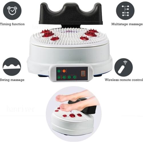 New household Aerobic swing machine foot Muscle relaxation soles leg massager health rectify lumbar spine infrared massager 220V