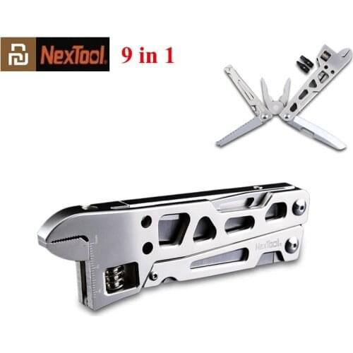 Youpin Nextool 9 in 1 multi-function Folding Knife Wrench Stainless Steel Knives Pliers Tools for Survival Outdoor Camping