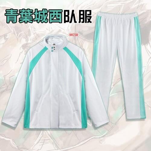 Cartoon Haikyuu Aoba Johsai High School Volley Ball Team Sprotswear Cosplay Costume Oikawa Tooru Jacket Pants School Uniform
