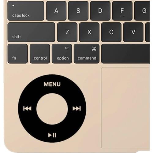 Music Player Wheel Laptop Sticker for Macbook Decal Pro Air Retina 11 12 13 15 16" Mac Book Skin Notebook Trackpad Sticker Decor