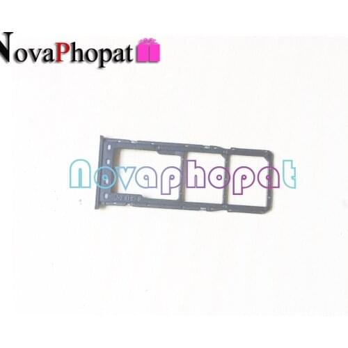 Novaphopat 20Pcs/Lot For Samsung A10 SIM Card Tray Holder A105 Micro SD Slot Socket Adapter Replacement + Tracking