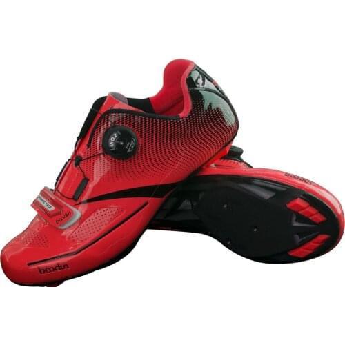 New Men Women Ultralight carbon fiber Sole + Reflective Bike Shoe