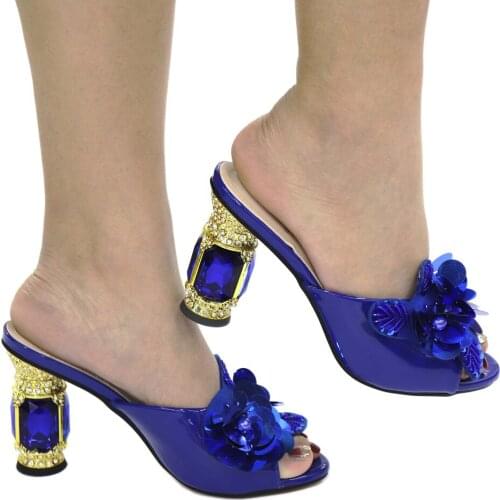 Doershow Wholesale African Designer Shoes Women Fashhion Hot Style African Sandals Shoes Pumps For Wedding ! SJB1-47