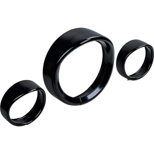 Motorcycle 4.5 Inch Auxiliary Light Visor Style Trim Ring+ 7 Inch Headlight Trim Replacement Accessories