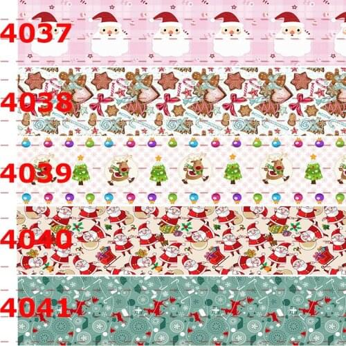 10yards - different size -CHRISTMAS ribbon -Christmas/snow/lolipop/simple cute pattern grosgrain ribbon
