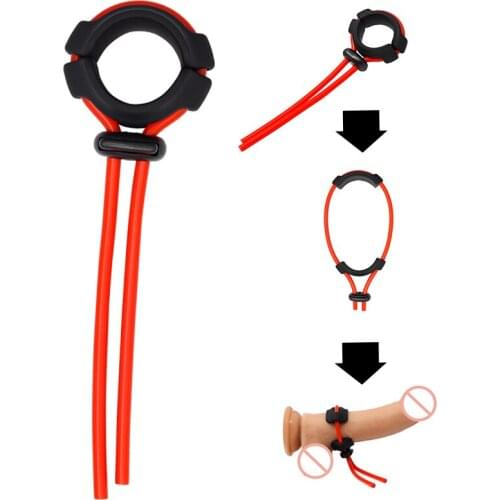 Silicone Ring For Penis Cock Rings Delay Ejaculation Sperm Lock Dick Cockring Sex Shop Products Man Erection Ball Stretcher Toys