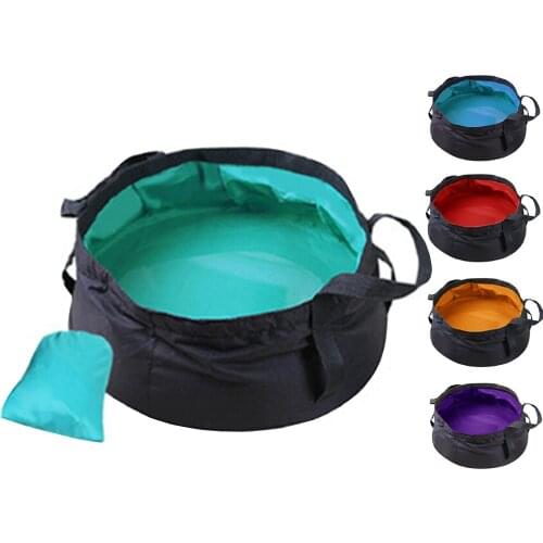 Ultra-light 12L Portable Outdoor Travel Foldable Folding Camping Washbasin Basin Bucket Bowl Sink Washing Bag Water Bucket