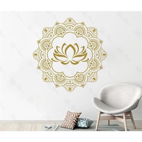 Mandala Bedroom Living Room Home Sticker Vinyl Wallpaper Poster Yoga Studio Mural Design Decoration Accessories Wall Stickers