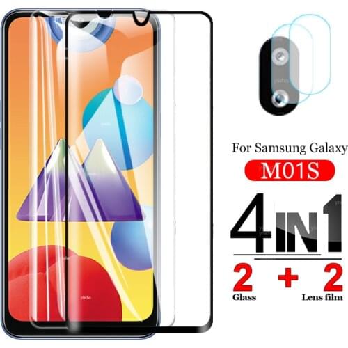Tempered Glass for Samsung m01s Screen Protectors Protective Glass for Galaxy m01 s Glass Camera Lens M017F samsungm01s Film