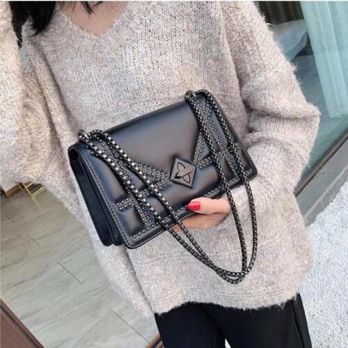 Crossbody Bag 2021 New Fashion Mobile Phone Small Bag Retro Rivet Women Shoulder Handbags