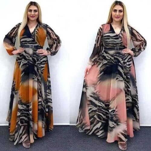 2021 Spring Autumn Long Sleeve African Clothing Casual Long Dresses For Women Fashion Africaine Robe Maxi Dress Idian Clothes