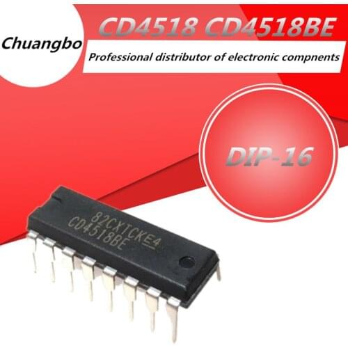 10pcs CD4518 DIP CD4518BE DIP-16 New spot chip IC