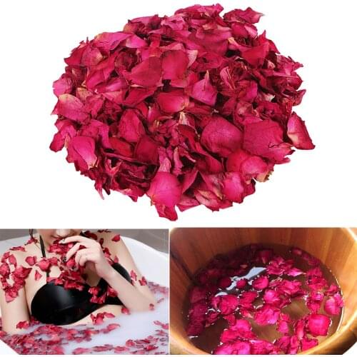 50g Dry Rose Petal Natural Flower Spa Bath Relieve Fragrant Body Massager