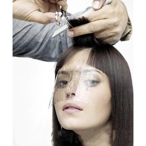 50pcs Hairdressing Mask Supplies Disposable Face Hairspray Shield Film for Hair Salon Hair Cutting Face Protection Shield Mask