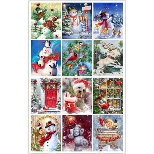 Diamond Draw Diamond painting full round&square Cross Stitch Christmas New Year Gift Home Decor Santa Claus