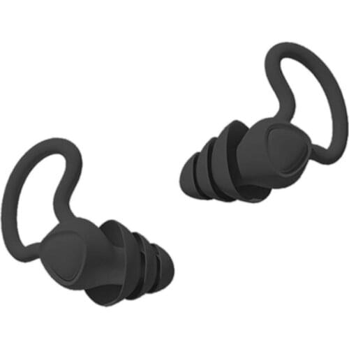 1Pair Noise Cancelling Earplugs Waterproof Diving Sleeping Anti-Noise Ear Plug for Soft Silicone Ear Protector