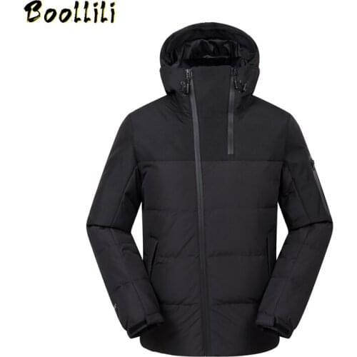 Brand Mens Winter Jacket High Quality Down Jacket Men Wind breaker Warm White Duck Down Coat Parka Cold resistance