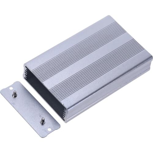 Project Instrument Case Silver 25x70x110mm Electronic Diecast Stompbox Project BoxAluminium Enclosure Case
