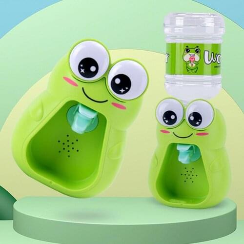 Childrens Mini Drinking Fountain Toy Sound Lighting Play House Toy Little Frog Simulation Sound Light Drinking Fountain