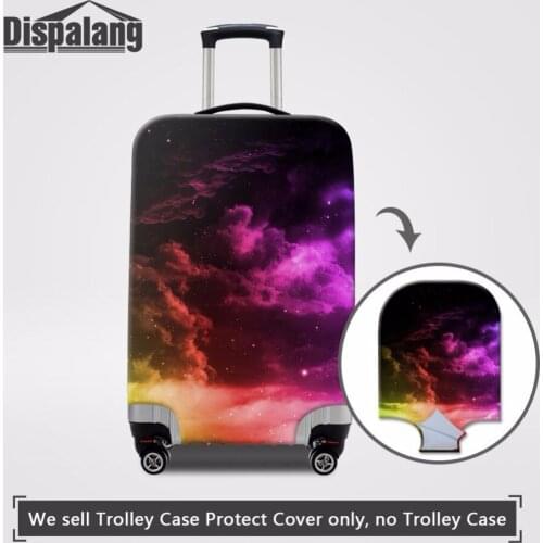 Dispalang Newest Universe Space Galaxy Star Print Elastic Luggage Cover Waterproof Suitcase Protective Cover For 18-32 inch Case