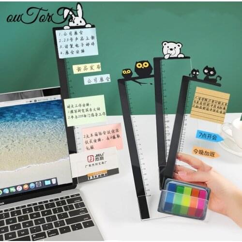 Message Memo Board PC Screen Computer Monitors Side Panel Planner lyofes Writing Record Message Board Remind Memo Pad