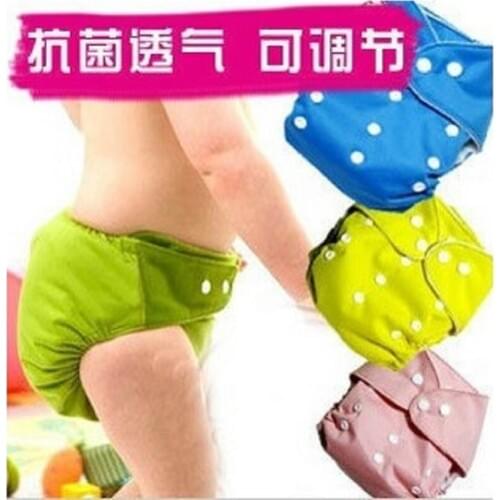 Hooyi Baby Nappy Diapers Newborn Training Panties Children Cloth Nappies Reusable PP Pants Solid Fashion Diaper Cover