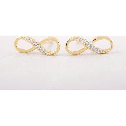 Fashion Tiny Infinity Stud Earrings