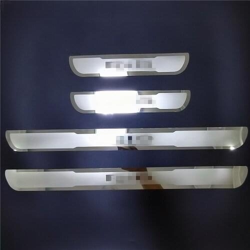 For KIA RIO 2015-2019 2020 EU RIO X-Line Door Sill Scuff Plate Trim Stainless Steel Welcome Pedal Guard Car Styling Accessories