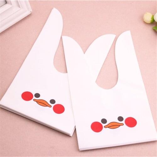 Wholesale 50pcs/lot 13x21cm Cute Cartoon Candy Bags For Wedding Plastic Packaging Bags For Cookies Favor Party Snack Packing