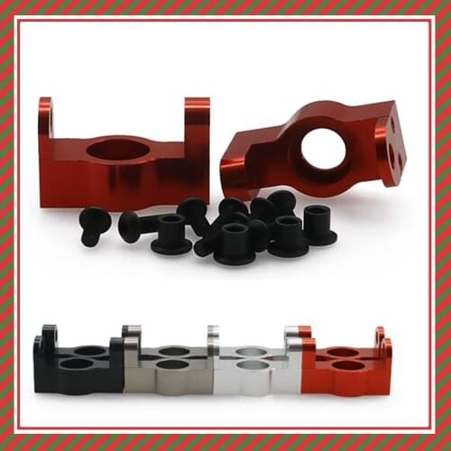 2Pcs alloy steering knuckle arm Axle Housing End Set hub carrier for rc hobby model car 1:10 HPI Venture FJ Cruiser crawler