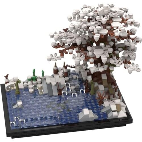 Christmas Series Winter Village Scenery Holiday Town Friends Building Blocks Santa Reindeer Elf Workshop Childrens Toy Gift