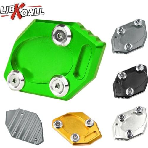 Motorcycle Enlarge Kickstand Side Stand Pad Extension Plate for Kawasaki Ninja 250 300 EX300 EX250 ZX300R ZX250R 2013 2014 2015