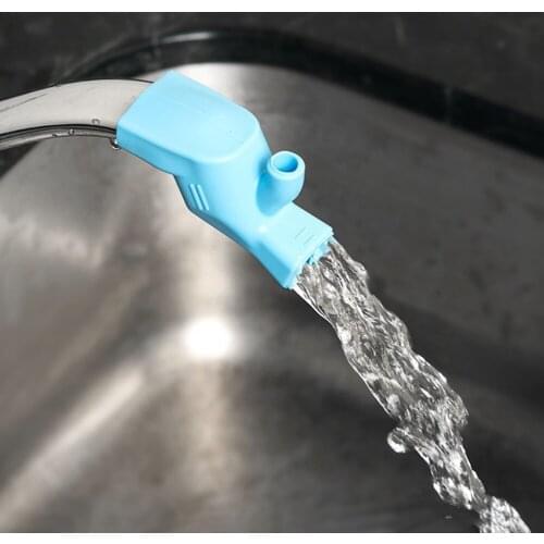 High Elastic Silicone Water Tap Extension Sink Children Washing Device Bathroom Kitchen Sink Faucet Guide Faucet Extenders TXTB1